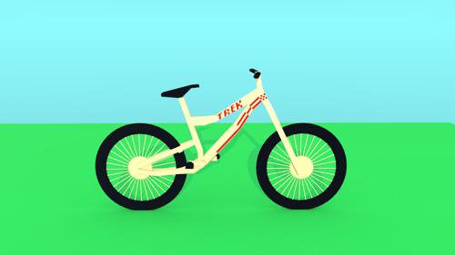 Low poly mountain bike preview image
